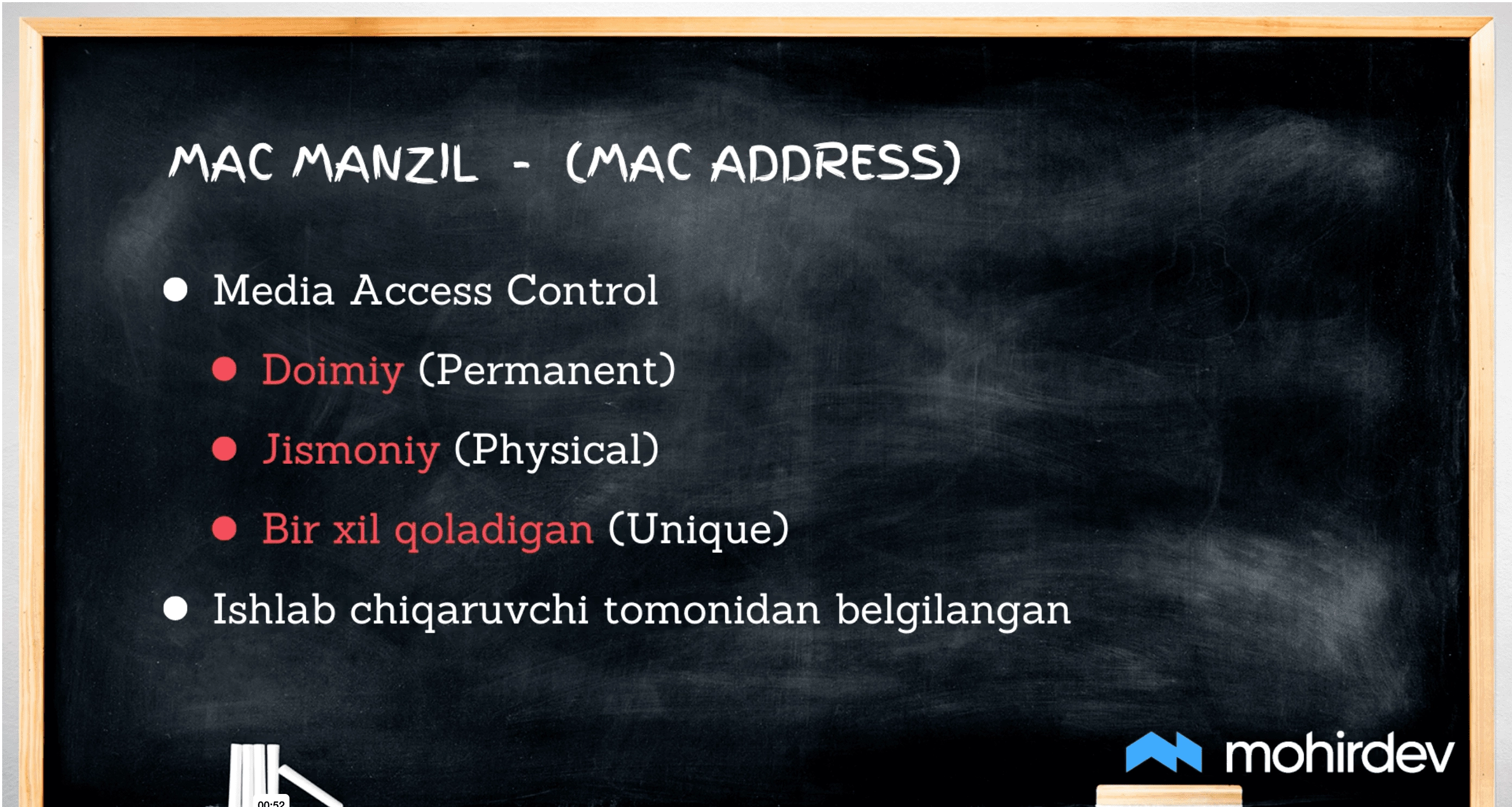 MAC-manzilini biz xohlagan manzilga oʻzgartiradi.