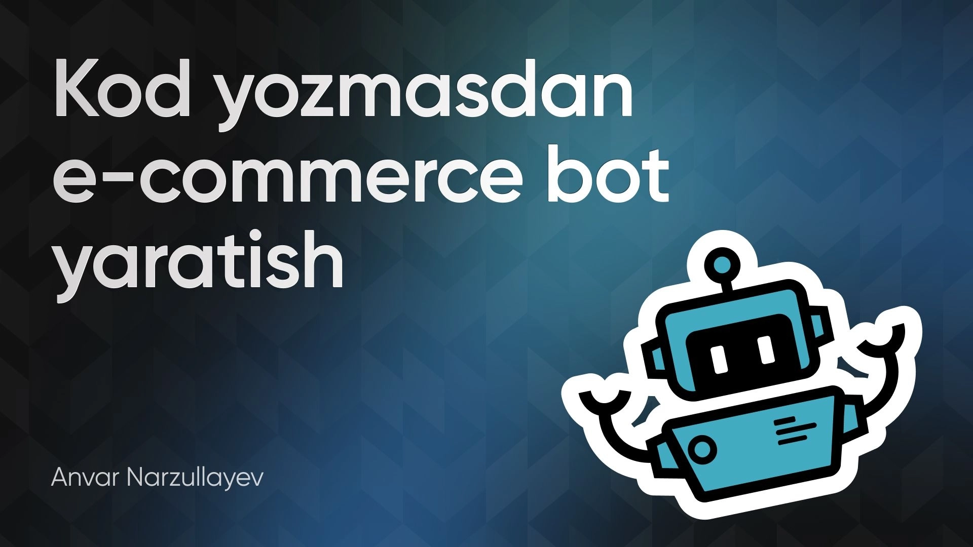 Kod yozmasdan e-commerce bot yaratish