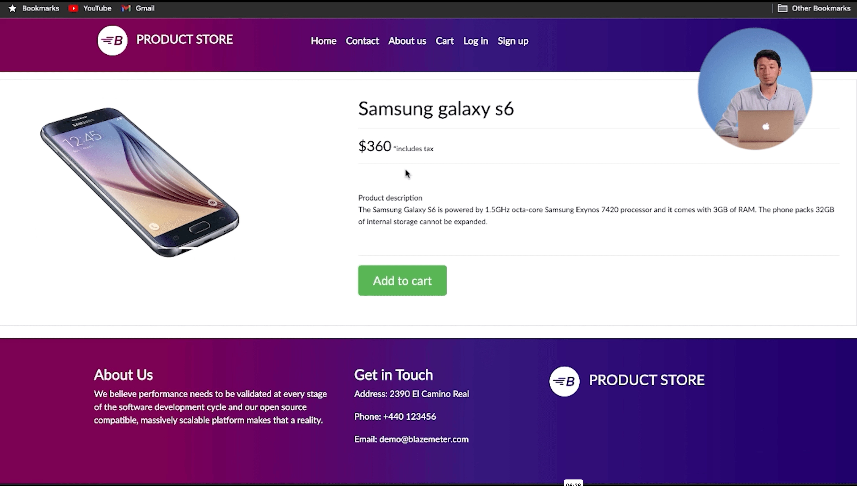 Jonli ixtiyoriy tanlangan saytni testdan o'tkazish