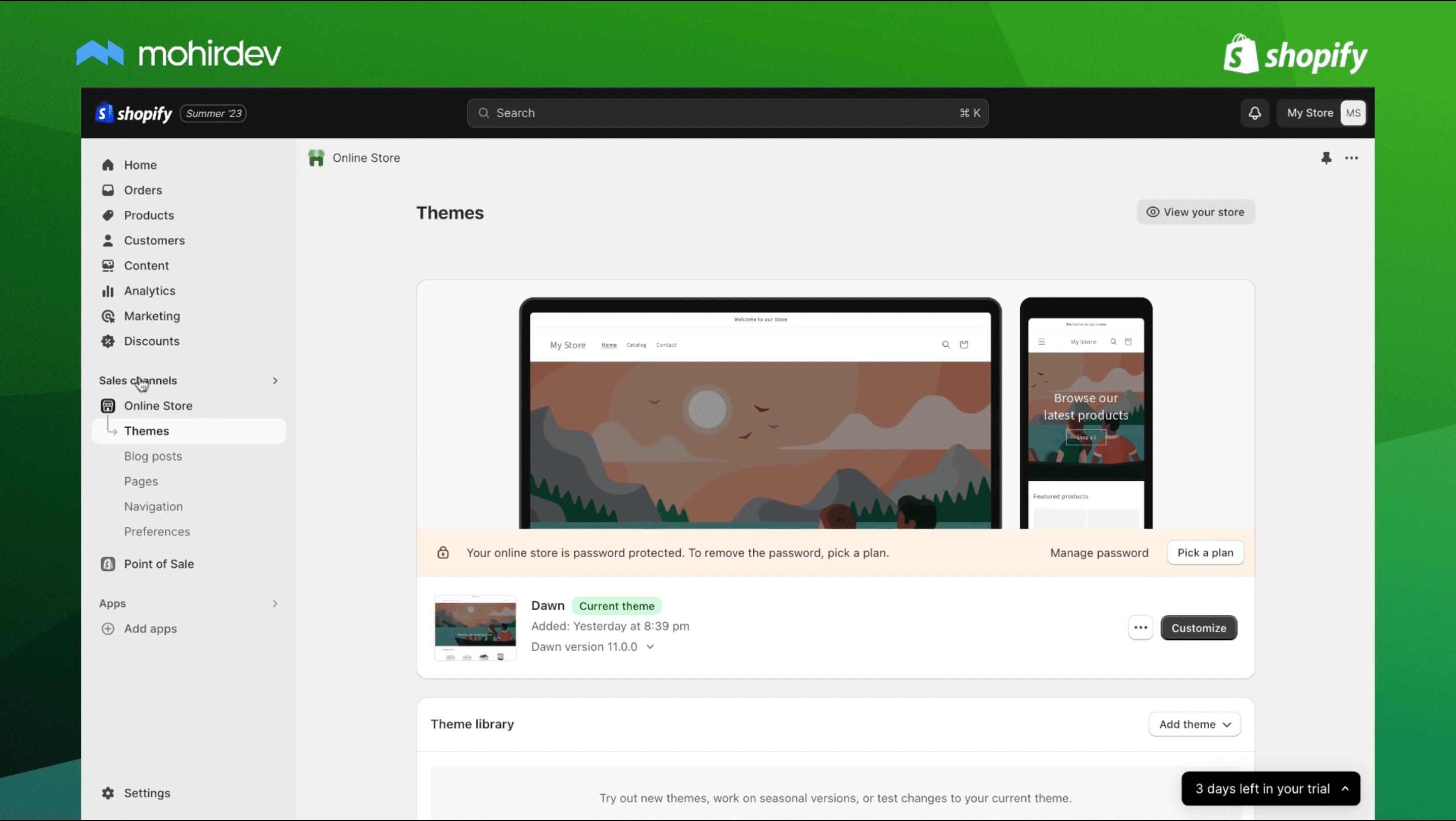Shopify orqali onlayn do'kon yaratish
